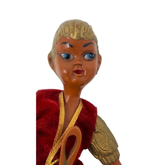 Vtg Tilso? Elf Figurines Set of 2 Musicians Velvet Vests Japan Mid Century Pixie - Picture 5 of 9